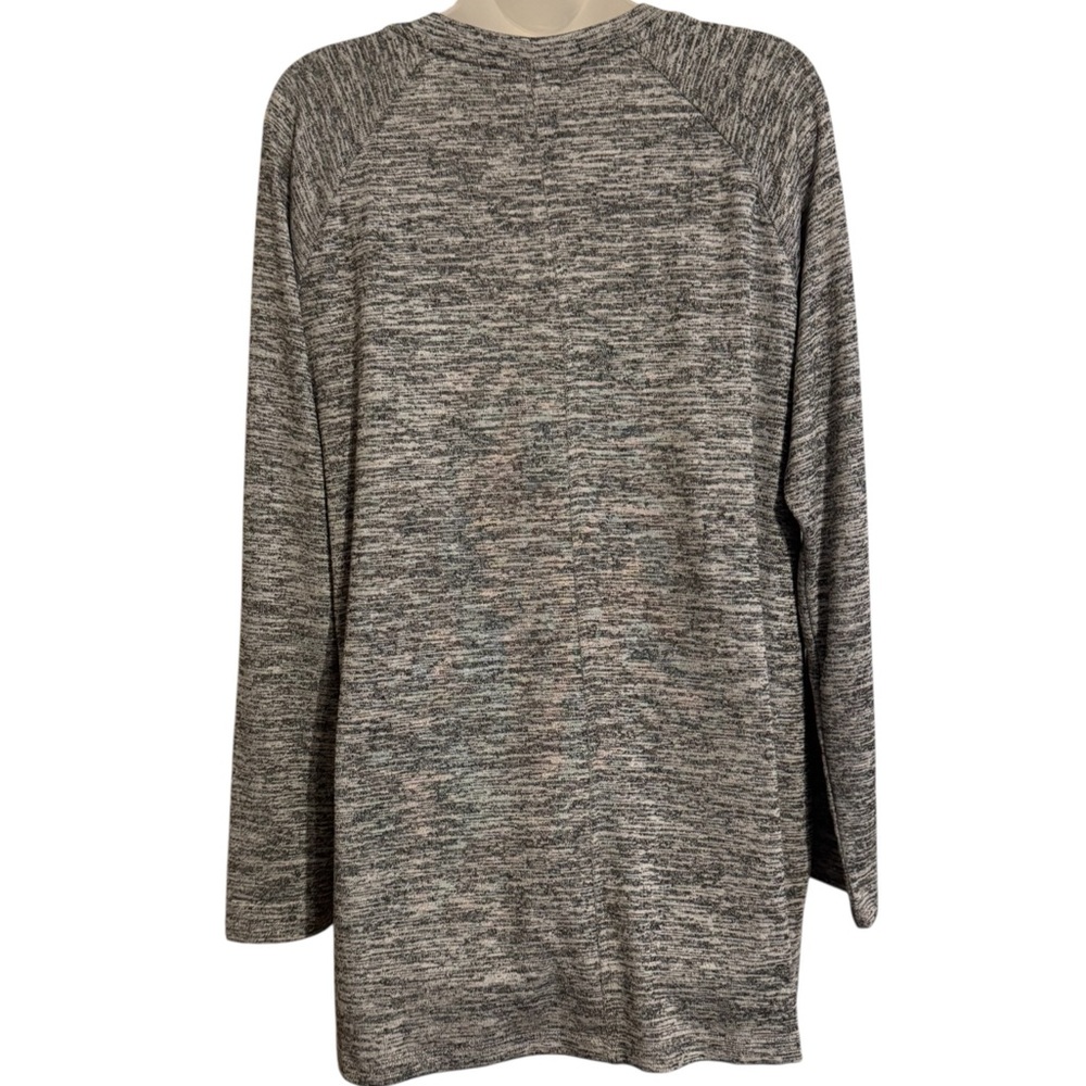 Banana Republic Women's Heathered Gray V-Neck Sweater  XLARGE    #Q - Picture 5 of 7